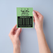 神秘的なシンボル、読サイキックの価格表 チラシ (手)