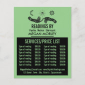 神秘的なシンボル、読サイキックの価格表 チラシ (正面)