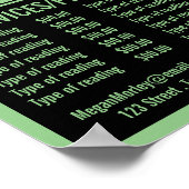 神秘的なシンボル、読サイキックの価格表 ポスター (角)