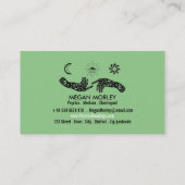 神秘的なシンボル、超能力読のロイヤリティ 名刺 (裏面)