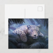 神秘的なジャングルヒョウ ポストカード (正面/裏面)