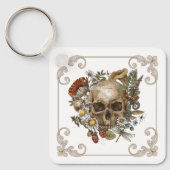 神秘的なスカルヴィンテージ キーホルダー (正面)