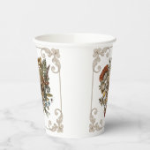 神秘的なスカルヴィンテージ 紙コップ (左)