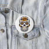 神秘的なスカル 缶バッジ (インサイチュ)