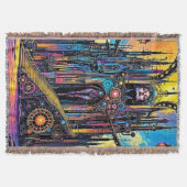 神秘的なスティームパンク大聖堂 スローブランケット (正面)