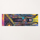 神秘的なスティームパンク大聖堂 ヨガマット (正面(横))