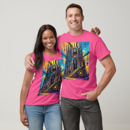 神秘的なスティームパンク大聖堂 Tシャツ