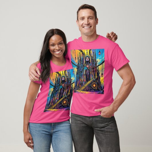 神秘的なスティームパンク大聖堂 Tシャツ (ユニセックス)