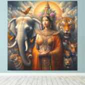 神秘的なスピリチュアル キャンバスプリント (インサイチュ (ウッドフロア))