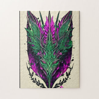 神秘的なスフィンクス抽象芸術パズル- 252ピース ジグソーパズル