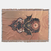 神秘的なタイムトラベル翼、スチームパンク時計。 スローブランケット (正面)