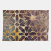 神秘的なタイルI キッチンタオル (横)
