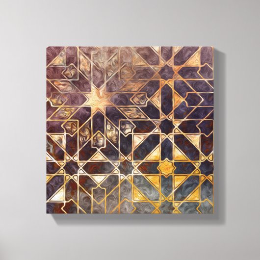 神秘的なタイルI キャンバスプリント (正面)