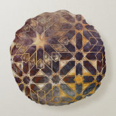 神秘的なタイルI ラウンドクッション (裏面)