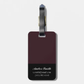 神秘的なタイルI ラゲッジタグ (裏面縦)