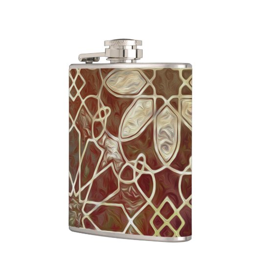 神秘的なタイルII フラスク (左)