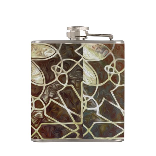 神秘的なタイルII フラスク (裏面)