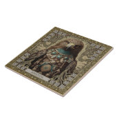 神秘的なタカの精霊の動物の部族パーソナライズされたたち タイル (側面)