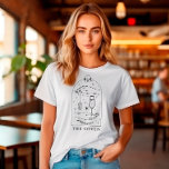 神秘的なタロットカードバチェロレッテザコーヴン Tシャツ<br><div class="desc">このデザインは、神秘のタロットカードデザインと天のフォントモダンを備えている。一致するアイテムの詳細については、コレクション全体を参照する</div>
