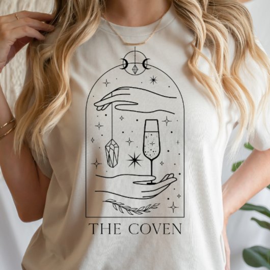 神秘的なタロットカード The Coven ブラコン パーティー Tシャツ