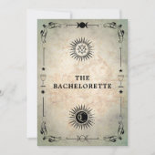 神秘的なタロット占い師バチェロレッテ 招待状 (正面)