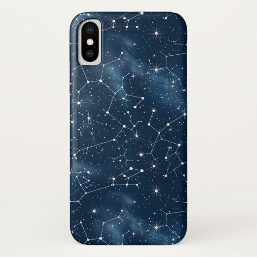 神秘的なターコイズホワイト宇宙の星雲 Case-Mate iPhoneケース (裏面)