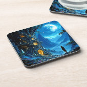 神秘的なツリーホームドリームスケープ コースター (左側)