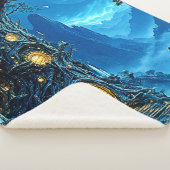 神秘的なツリーホームドリームスケープ シェルパブランケット (3/4)