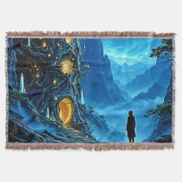 神秘的なツリーホームドリームスケープ スローブランケット