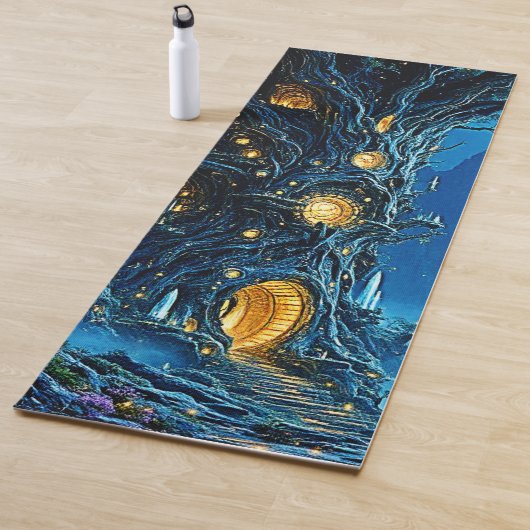 神秘的なツリーホームドリームスケープ ヨガマット (インサイチュ)