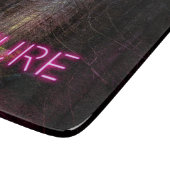 神秘的なトウヒの森の自然ネオンマゼンタのサイン カッティングボード (角)