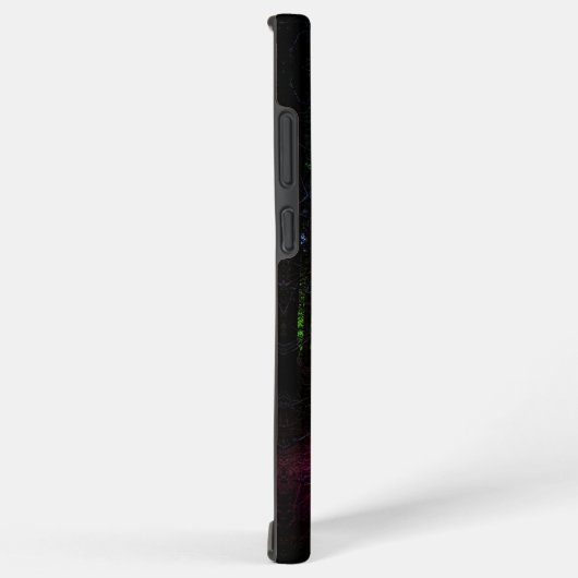 神秘的なトウヒの森の自然ネオンマゼンタのサイン SAMSUNG GALAXYケース (右側面)