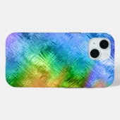 神秘的なトパーズブルーガラス質感 Case-Mate iPhoneケース (裏面 (横))