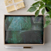 神秘的なトワイライトフォレストのリフレクションポンドデカップージ 薄葉紙 (ギフト)