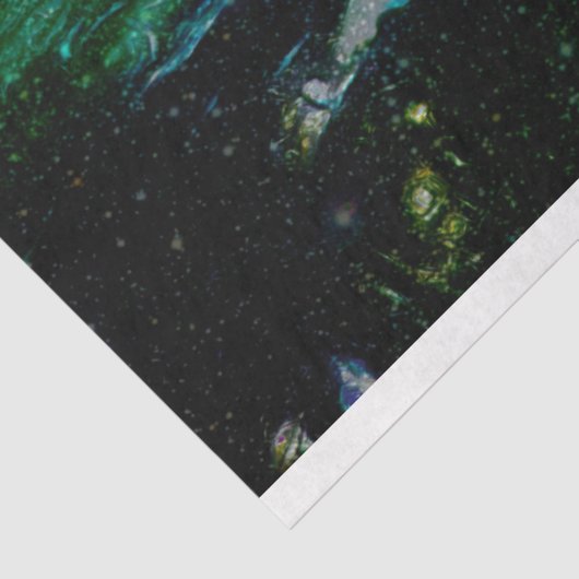 神秘的なトワイライトフォレストのリフレクションポンドデカップージ 薄葉紙 (詳細)