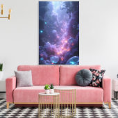 神秘的なトワイライトフォレスト渓谷 キャンバスプリント (インサイチュ (リビング))