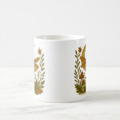 神秘的なトンボの月のマグカップ – 天空の森 コーヒーマグカップ (中央)