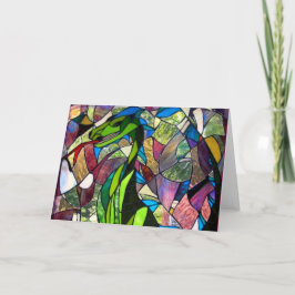 神秘的なドラゴンのメッセージカード カード