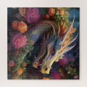 神秘的なドラゴンの花園ジグソーパズル ジグソーパズル (横)