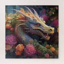  神秘的なドラゴンの花園ジグソーパズル
