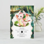 神秘的なドラゴンの誕生日 招待状 (スタンド正面)