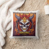 "神秘的なドラゴンエレガンス – ユニーク装飾用クッション クッション (ブランケット)