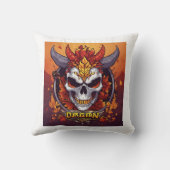 "神秘的なドラゴンエレガンス – ユニーク装飾用クッション クッション (裏面)