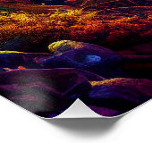 神秘的なドラゴンエンチャントフォレストファンタジー ポスター (コーナー)