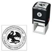 神秘的なドラゴンシルエット#10名差出人住所 セルフインキングスタンプ (インサイチュ)