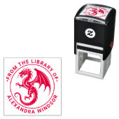 神秘的なドラゴンシルエット#6図書名 セルフインキングスタンプ (インサイチュ)