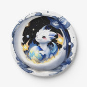 神秘的なドラゴンベビーシャワー ペーパープレート (正面)