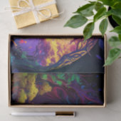 神秘的なドラゴン魅惑された森のファンタジーデコパージュ 薄葉紙 (ギフト)