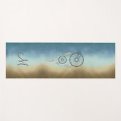 神秘的なドリームキャッチャーのモノグラムヨガマット ヨガマット (正面(横))