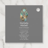 神秘的なドリームキャッチャースピリチュアル形而上学的ヨガ フェイバータグ (裏面)